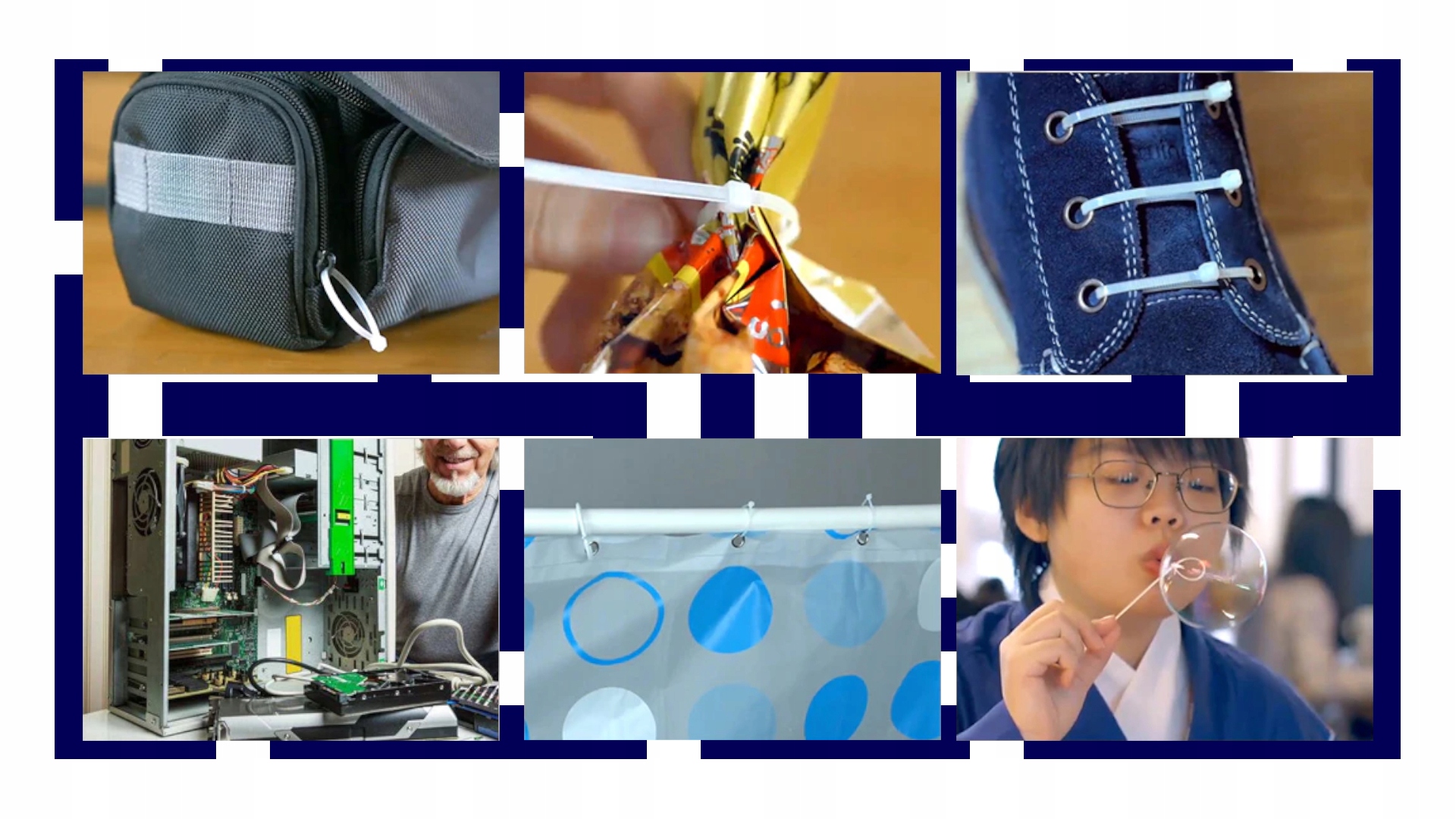 100x OPASKI ZACISKOWE KABLOWE TRYTKI MOCNE 3,6x370 Marka Prolech