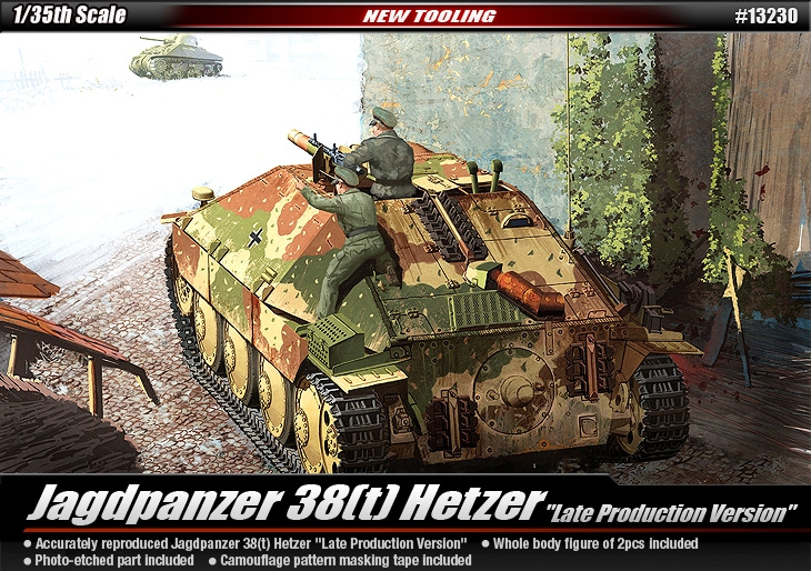 Academy 13230 Jagdpanzer 38(t) Hetzer Pozdní výroba 1:35