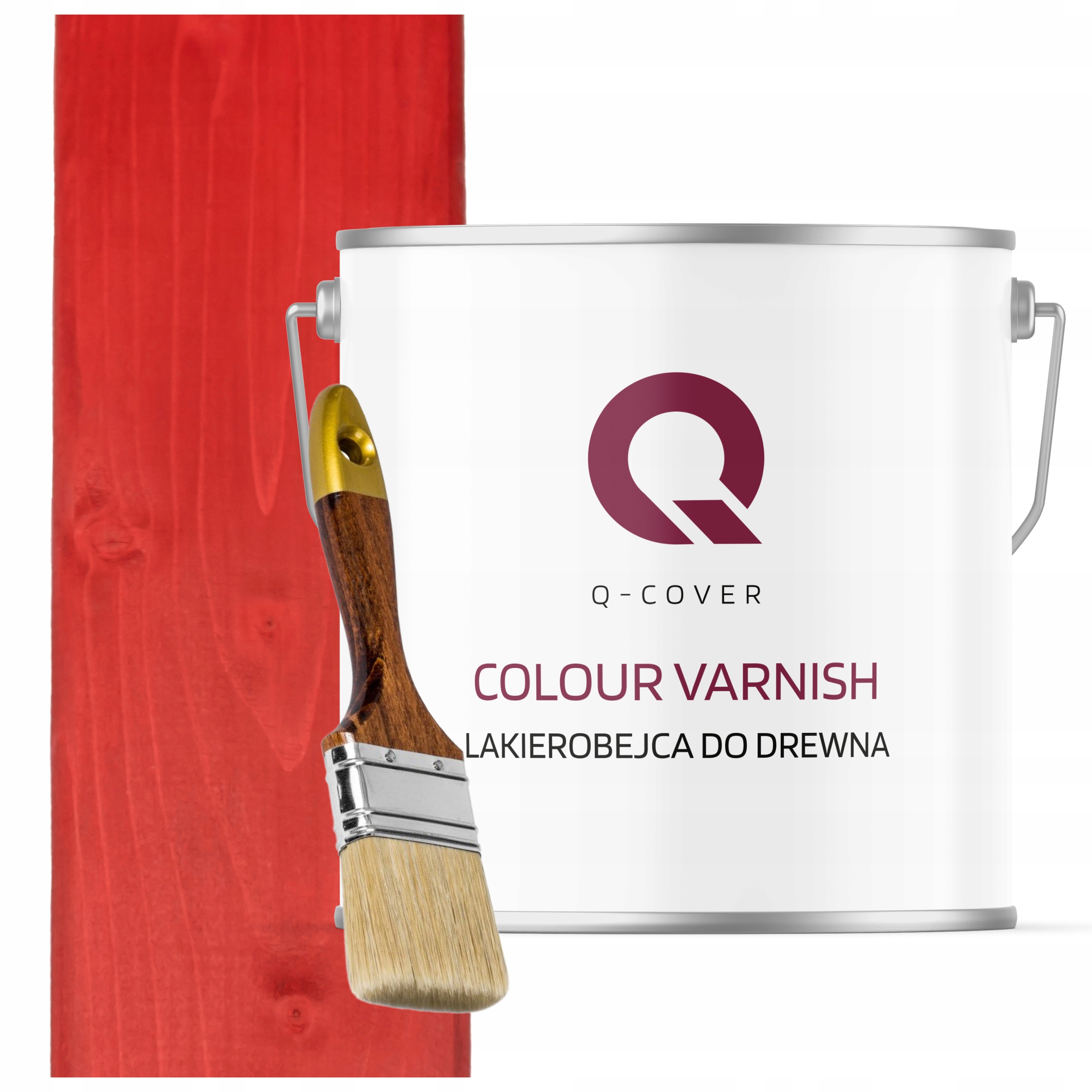 Lakovačka Na Drevené Prvky Výkonná 3V1 Červená Saténová 5L Zdarma