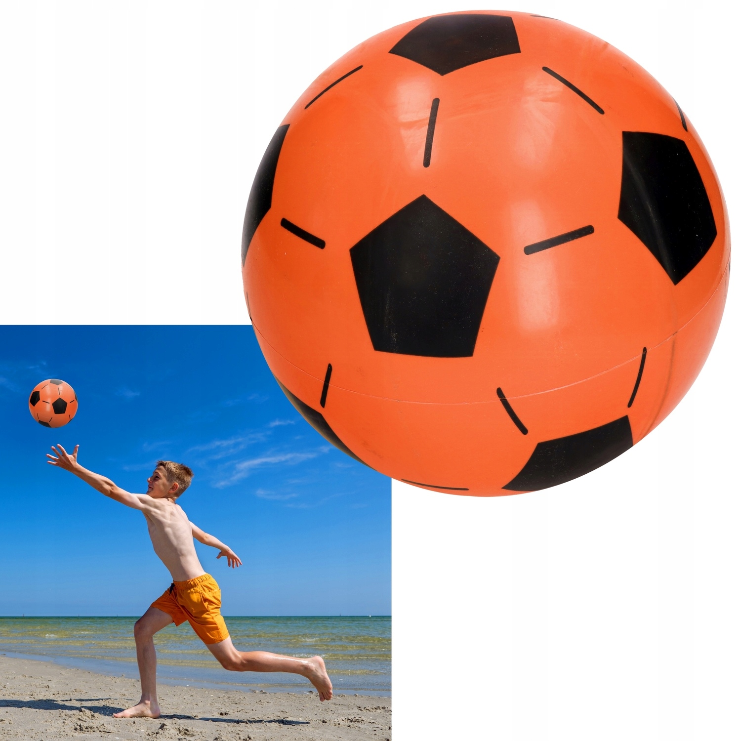 Резиновый мяч футбол 4591