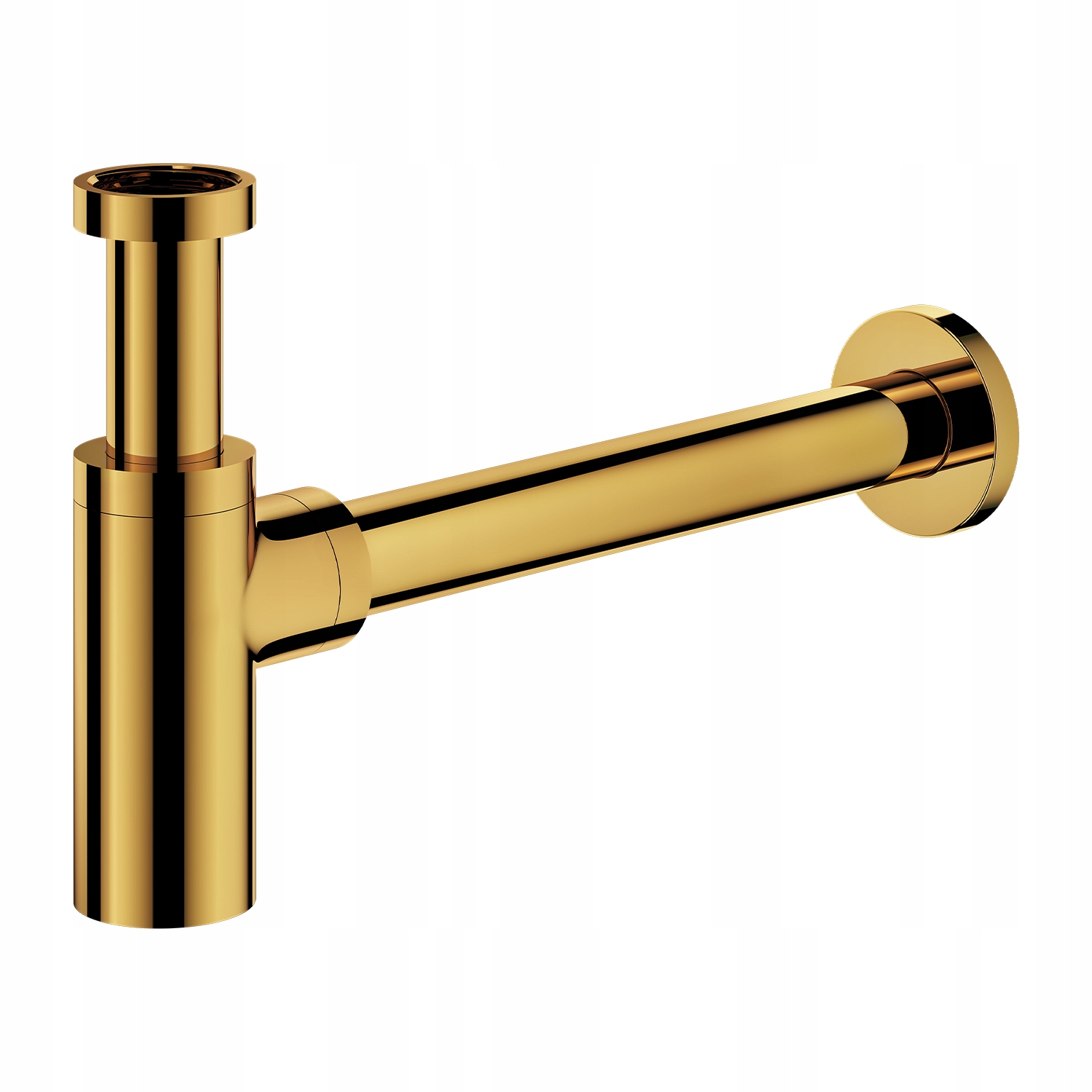 Sifón Umývadlový Zlatý Mosadz Ozdobný Okrúhly