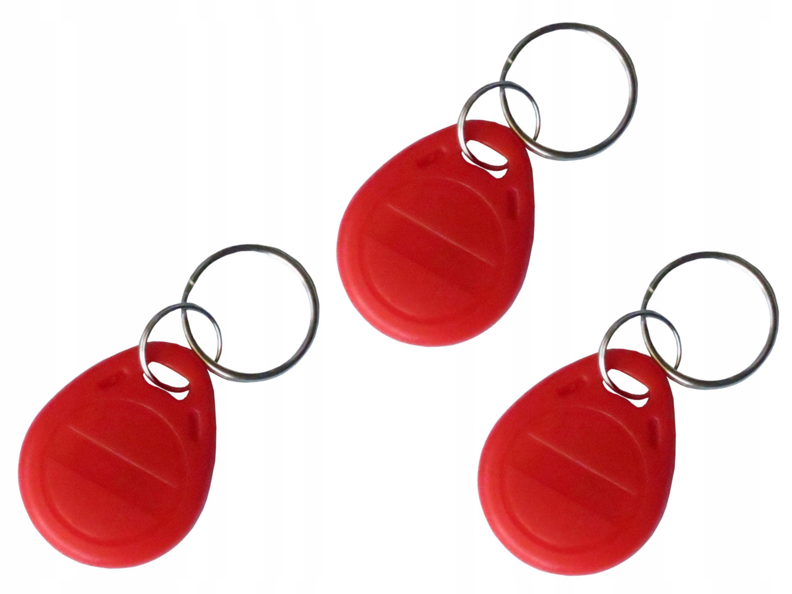 Brelok TAG RFID Unique 125kHz T5577 EM4305 programowalny czerwony 3 sztuki