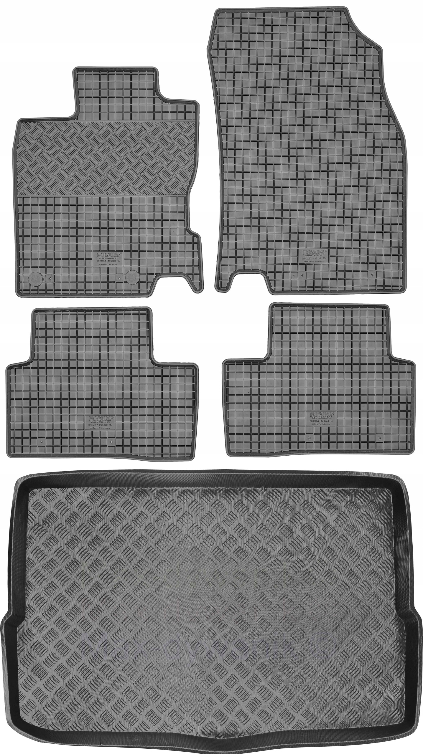 Renault Kadjar Crossover 2015 Sada Gumové rohože rohož