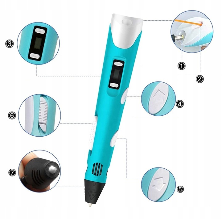DŁUGOPIS DRUKARKA 3D PEN + Zasilacz + podstawka Producent 3D PEN