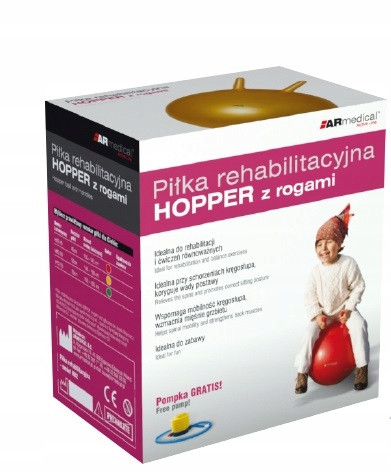 PIŁKA DO SKAKANIA HOPPER Z ROGAMI 45 CM Marka ARmedical