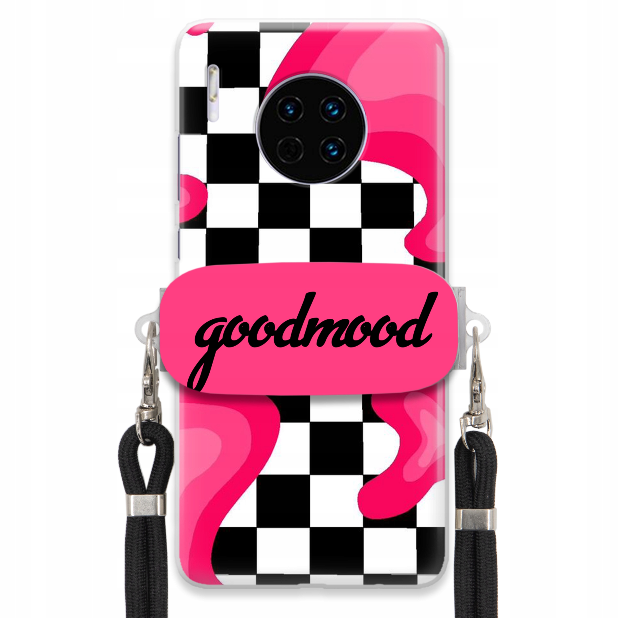 Pouzdro Pro Huawei Mate 30 Pro Sada Case Držák Na Vodítko Černá For Teen Splash