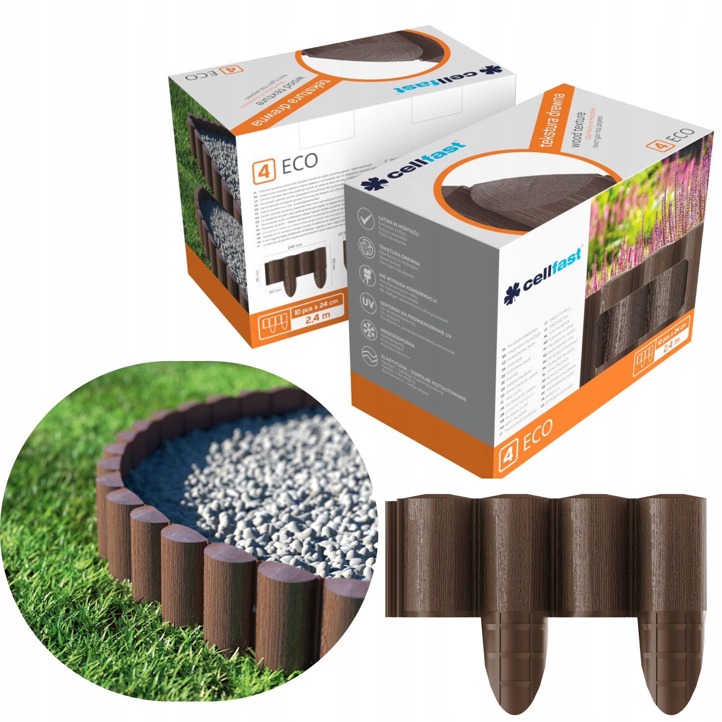 

Palisada Ogrodowa Eco 2,4 m Brązowa