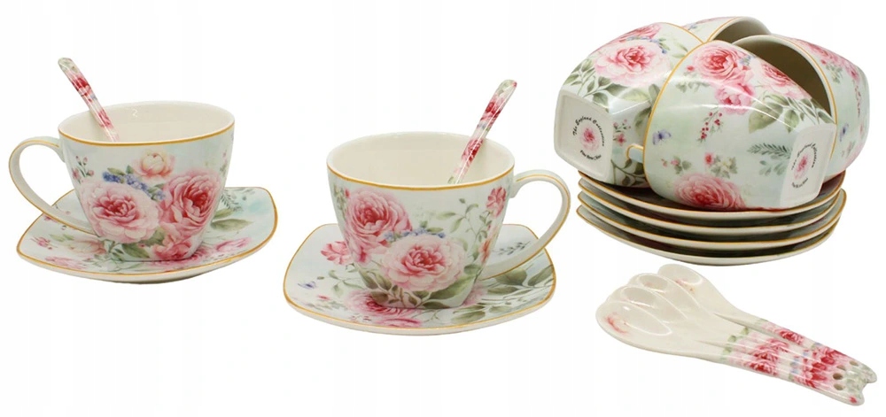 Luxusná súprava na čaj, Ruže