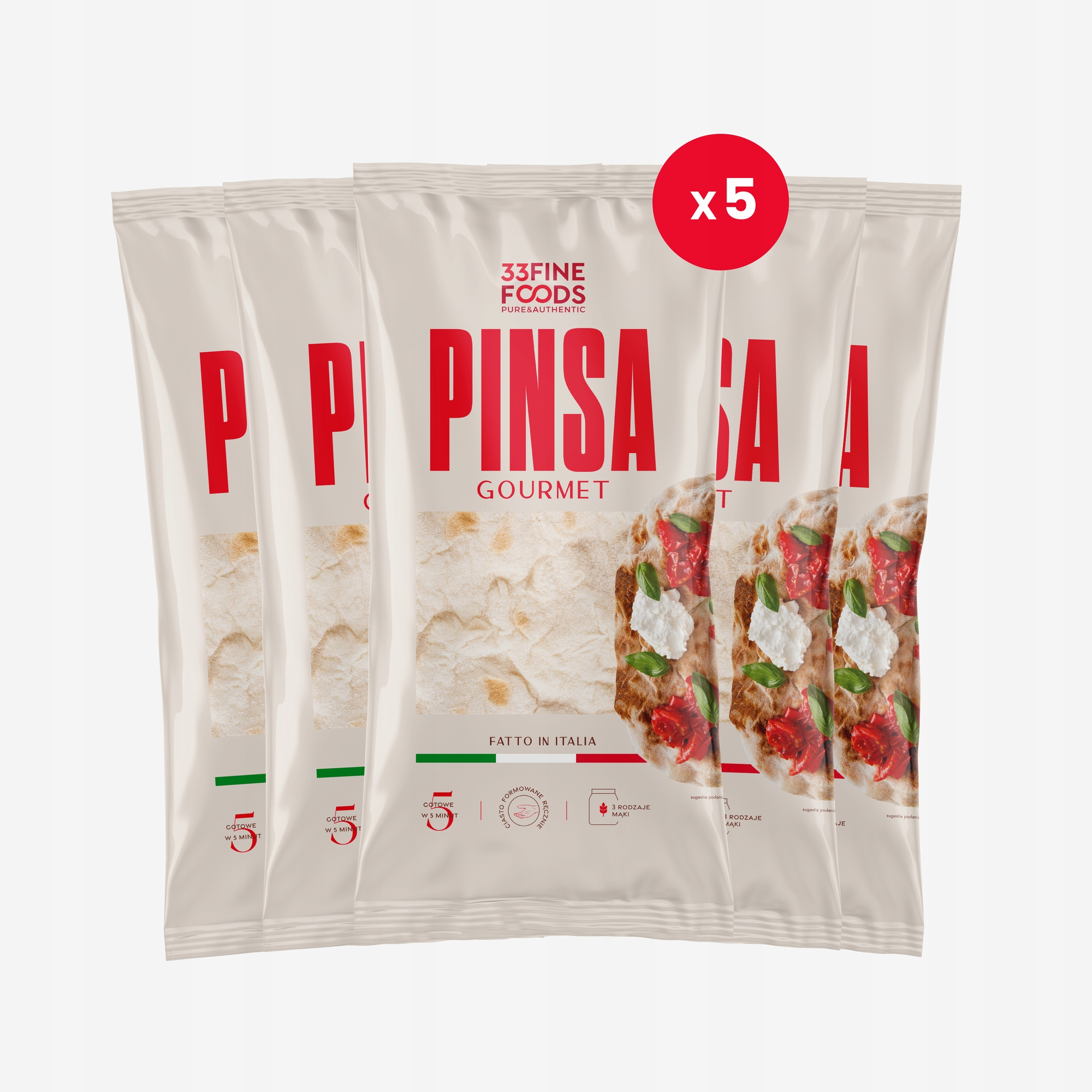 Pinsa Gourmet 230 g ZESTAW 5 SZTUK 12768666097 Allegro.pl