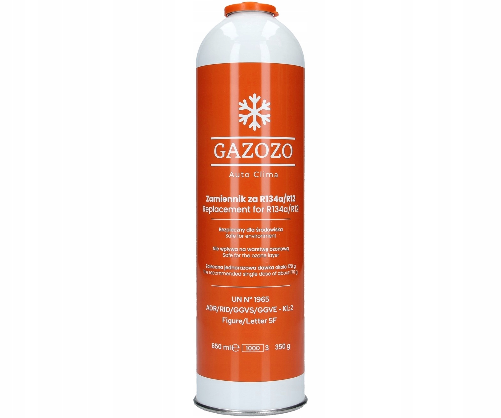 

Czynnik Chłodniczy Gaz Auto Clima R-134a/R12 Zam