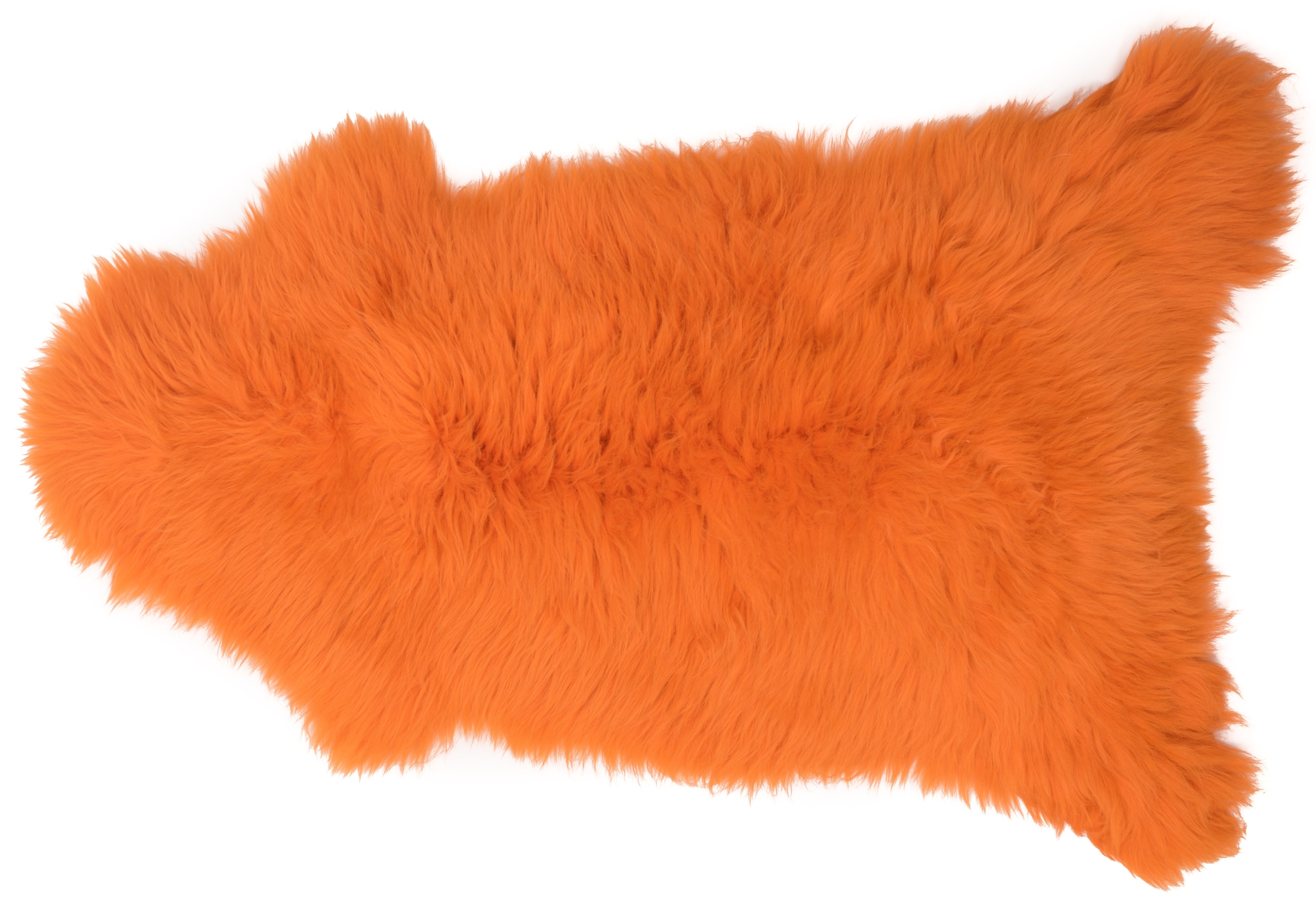 Ovčí kůže Oranžová Přírodní