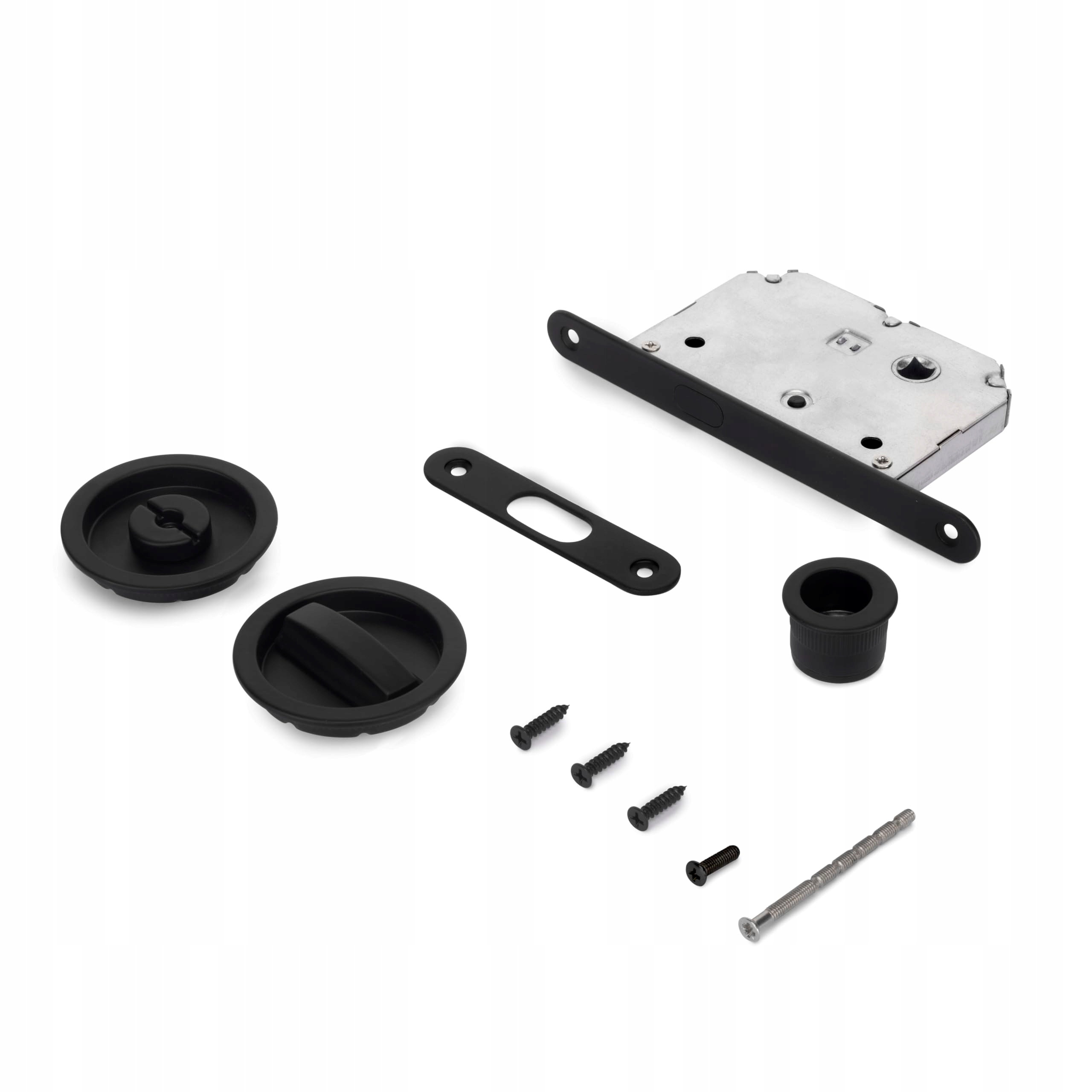 Emuca Kulatý Zámek Pro Posuvné Dveře, D57 MM, Ocel, Černý