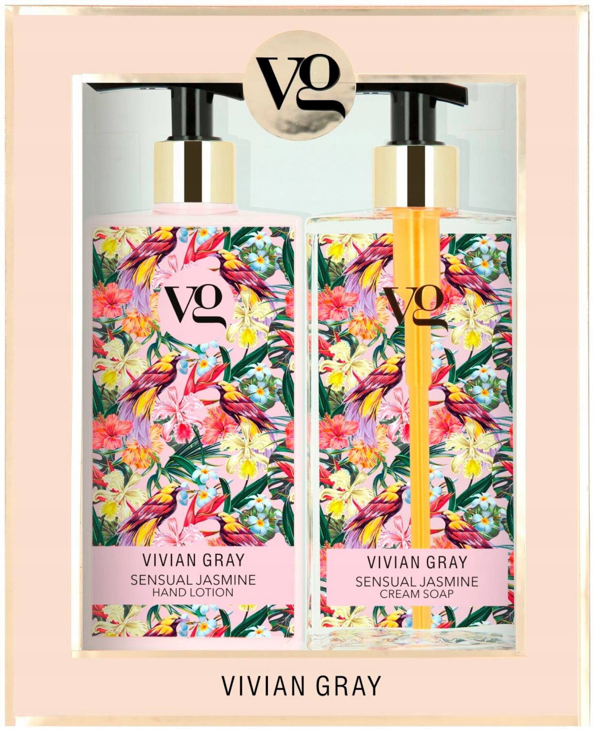 Sada Vivian Gray Smyslný jasmín, hydratační, mléko na ruce, 350 ml Smyslná
