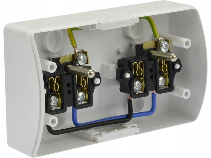 KOALA GNIAZDO PODWÓJNE NATYNKOWE Z KLAPKĄ IP44 Przeznaczenie Elektryczne