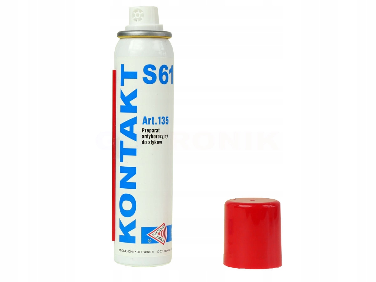 

Kontakt S61 100ml aerozol preparat do styków