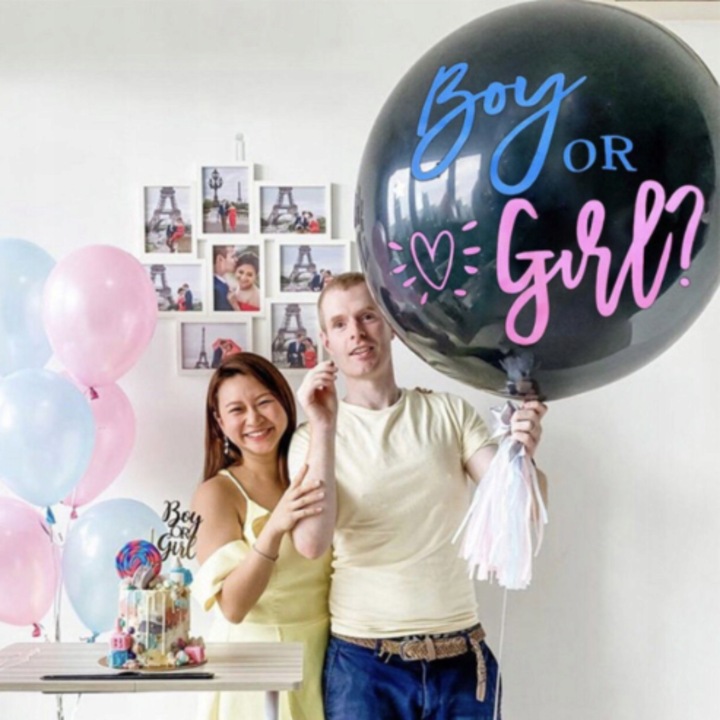 BALONY XXL 90 CM BOY OR GIRL BABY SHOWER KOLOR Marka PartyOn