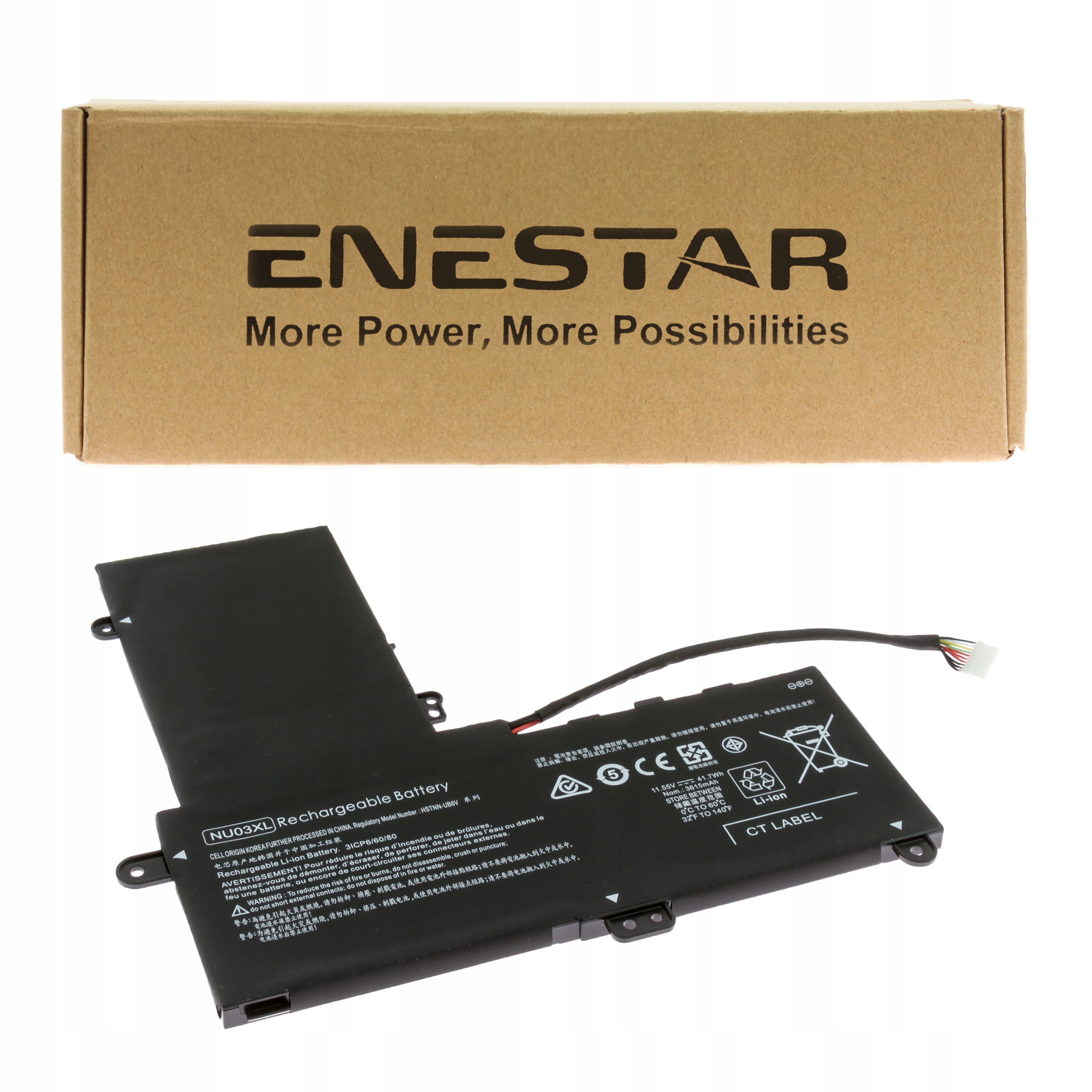 Prémiová baterie pro Hp NU03XL TPN-C128 TPN-W117 Pavilion x360 11-u002ng