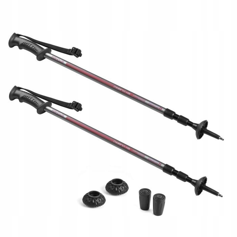 KIJE TREKKINGOWE SPOKEY EKVILIBRO RED 105-135 CM