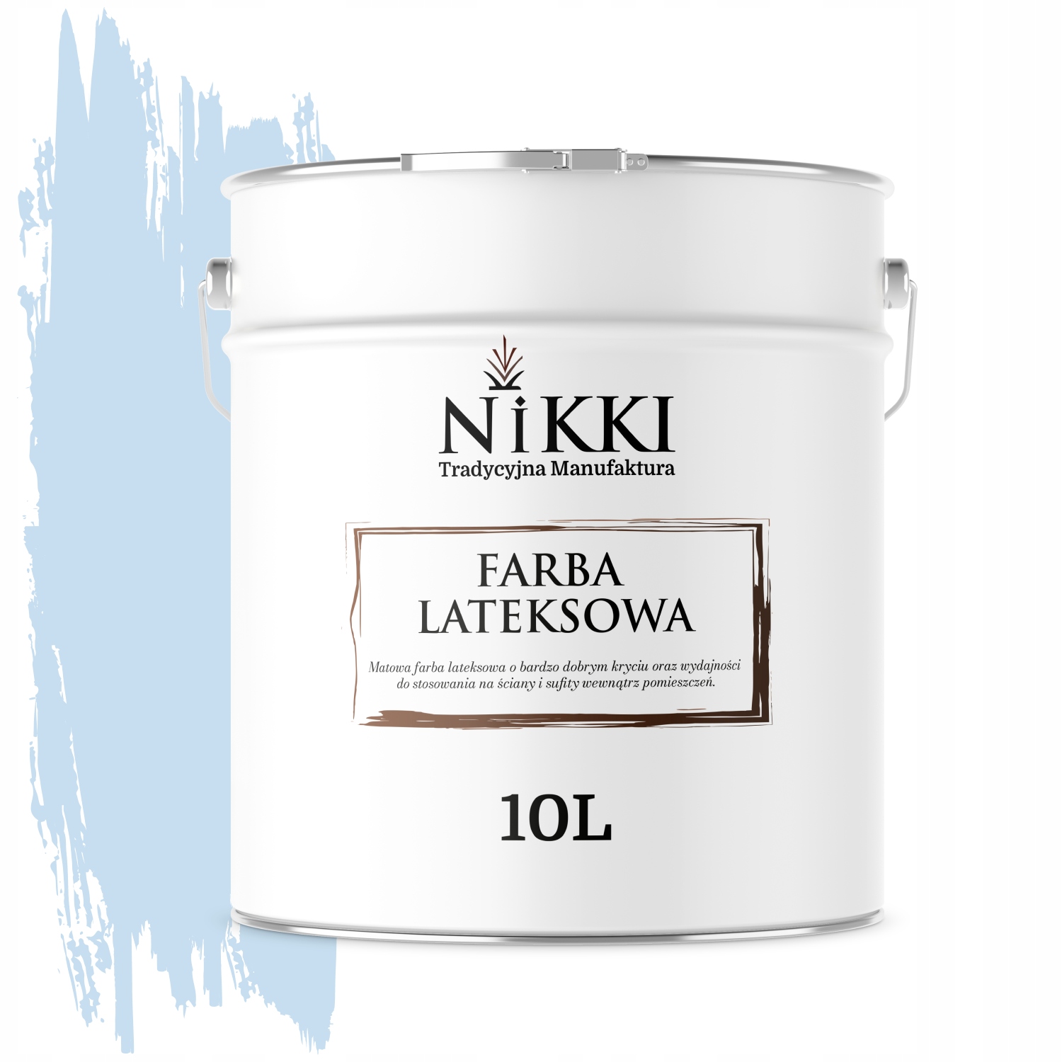 Latexová Farba Na Stenu Farba Modrá H0169 10L Hlboká Matná Na Steny Stropov