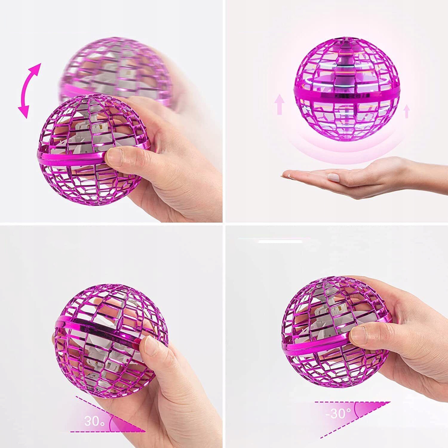 MAGICZNA PIŁKA ELEKTRYCZNA Z ŚWIATŁEM LED, PREZENT Stan opakowania oryginalne