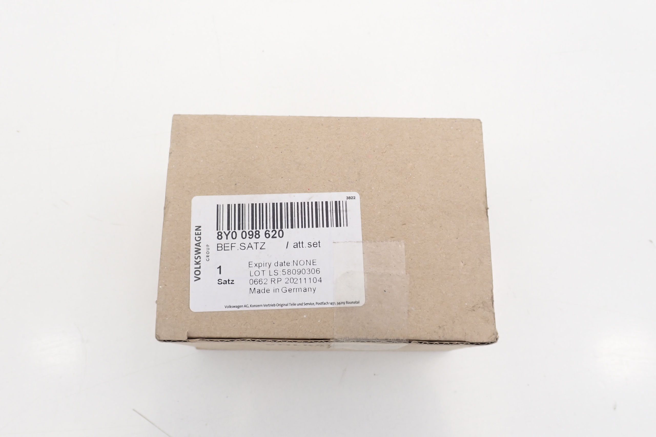 A3 8Y 2020 ZESTAW SRUB ORAZ ELEMENTOW DO DRZWI Part number 8Y0098620