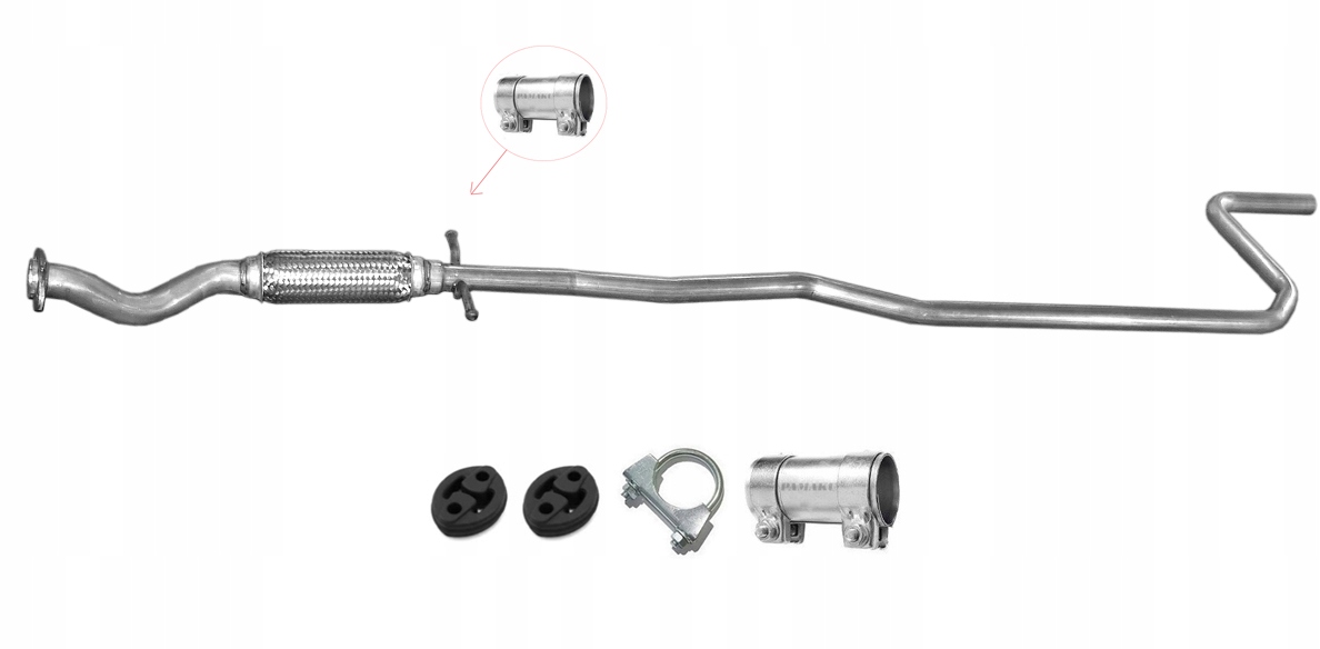 Ford Ka 1.3 Trubka S Pružným Konektorem