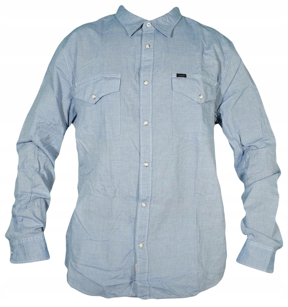Lee pánská košile Blue Slim Fit s dlouhým rukávem M