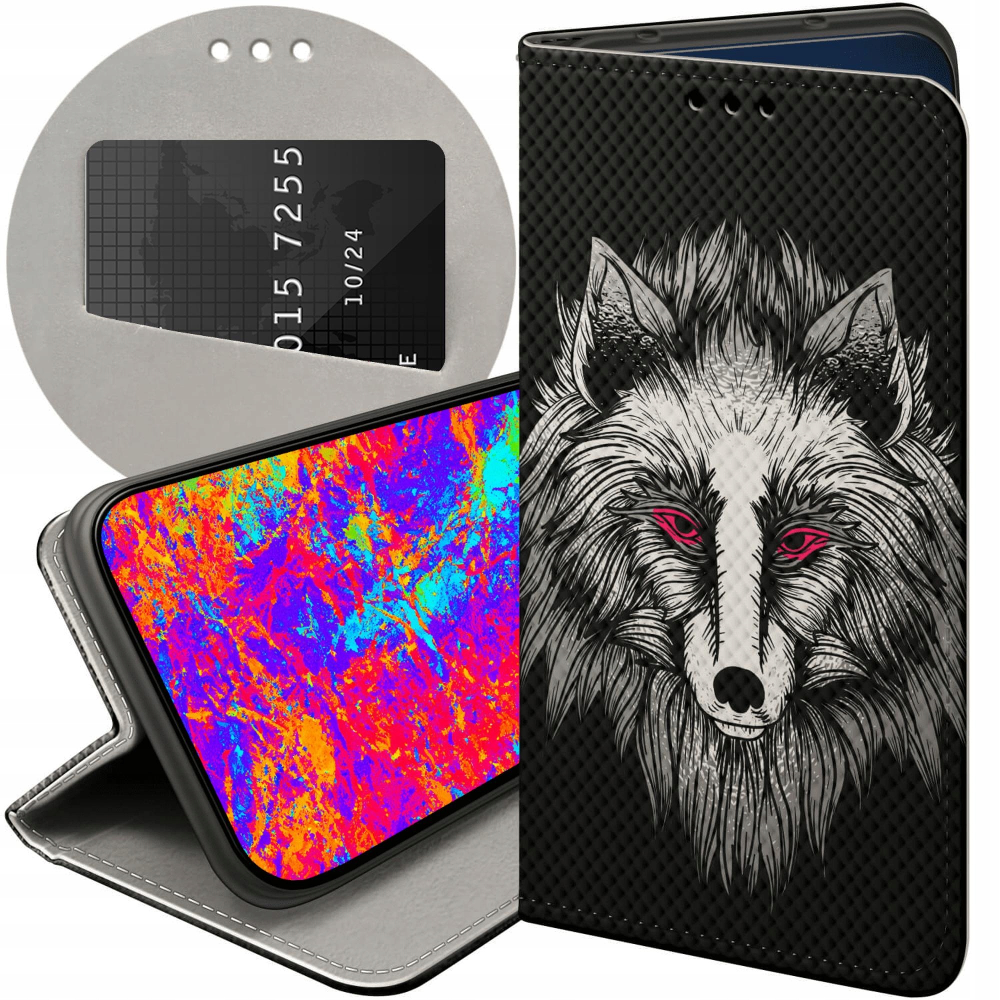 Etui Z Klapką Do Honor MAGIC7 Pro Wilk Wilkołak Wolf Wilczyca Futerał