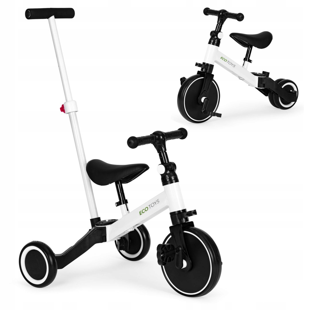 Rower trójkołowy biegowy 2w1 rączka do prowadzenia Ecotoys