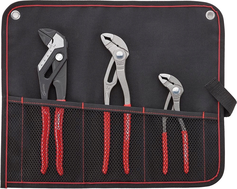 Mix kleští na trubky a kleští na klíče, 3 díly