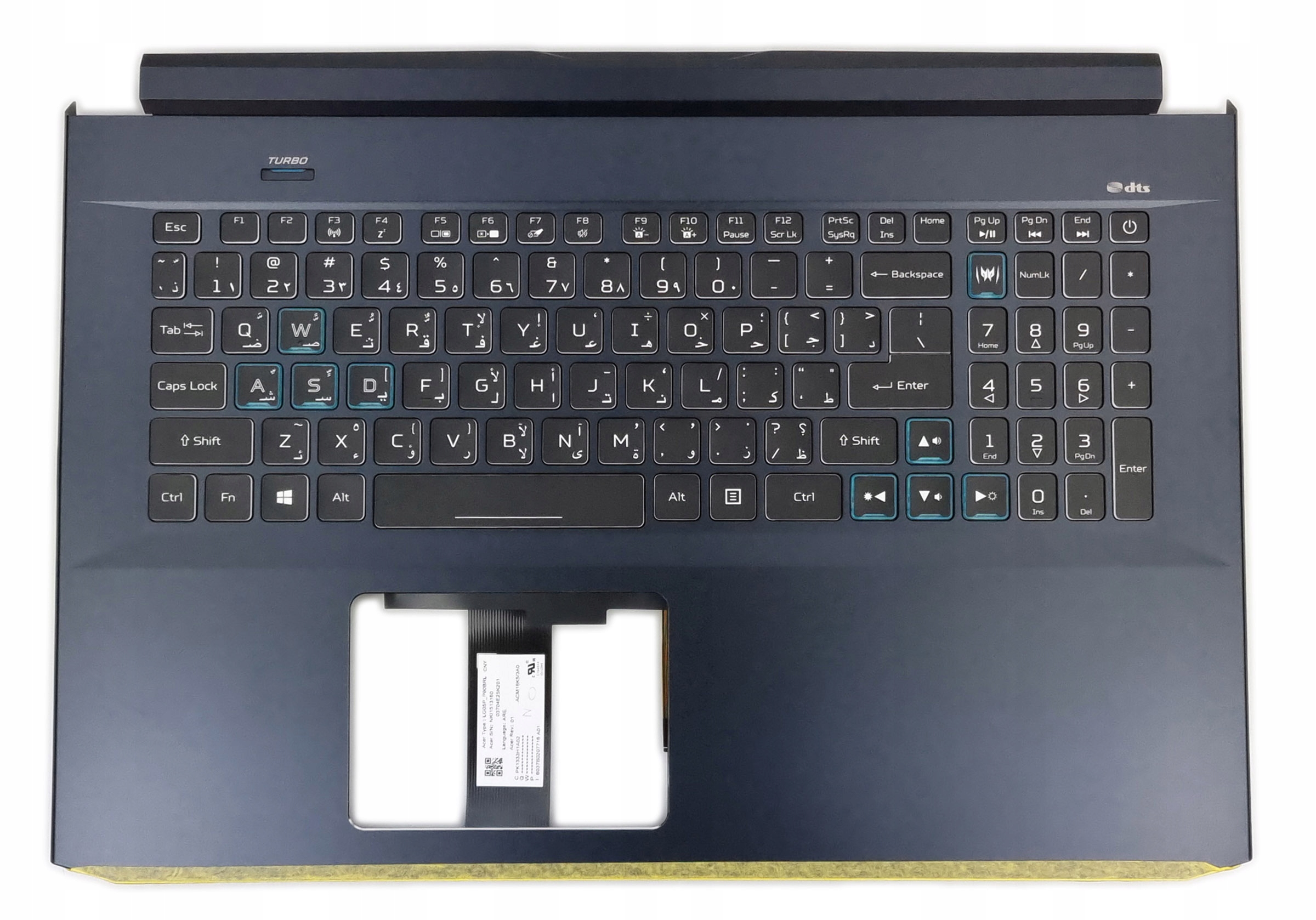 Nový Kryt Klávesnice Acer Predator Helios 300 PH317-54 Arabská