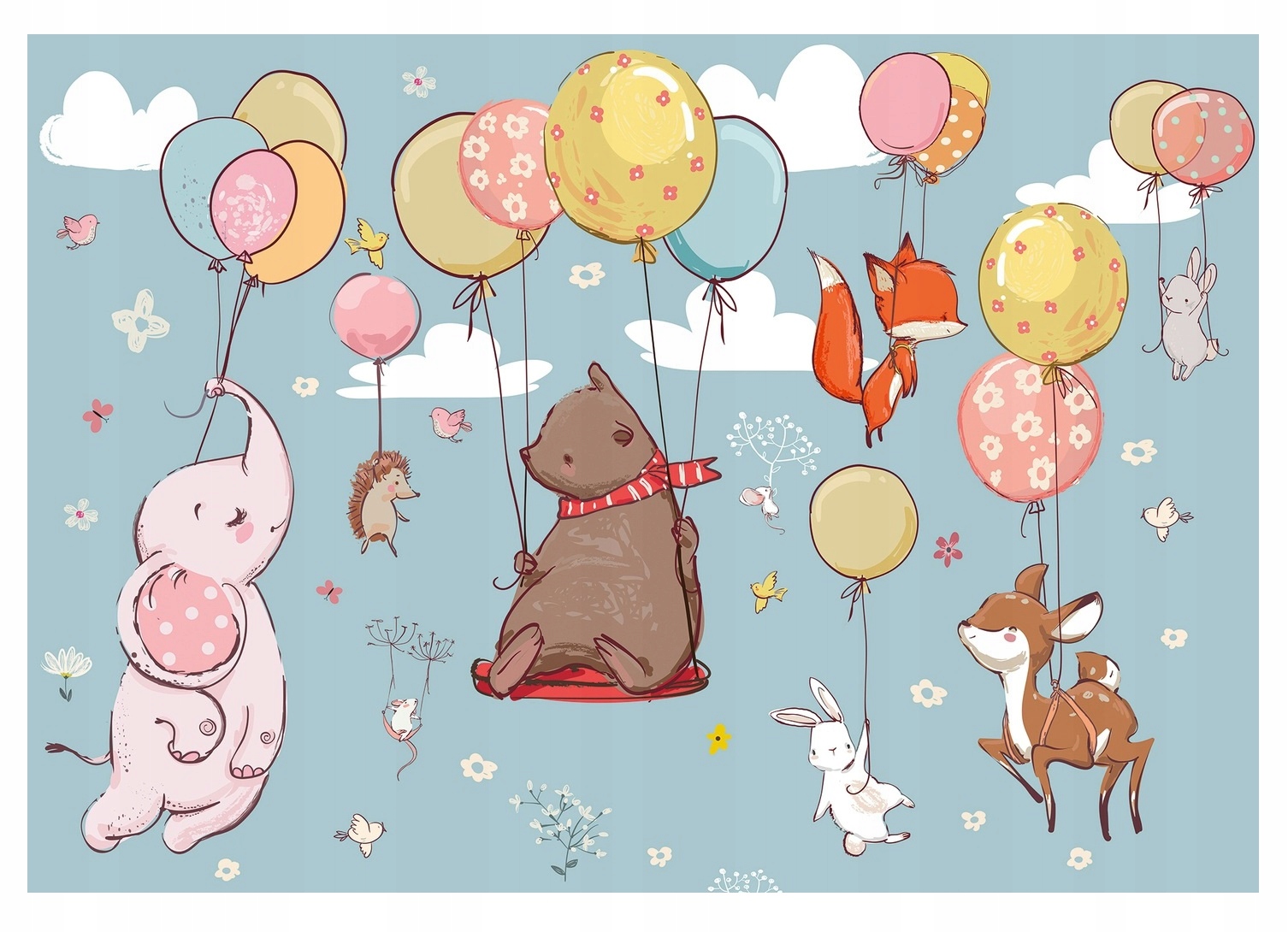 Fototapeta pre deti Škandinávske balóny 416x254