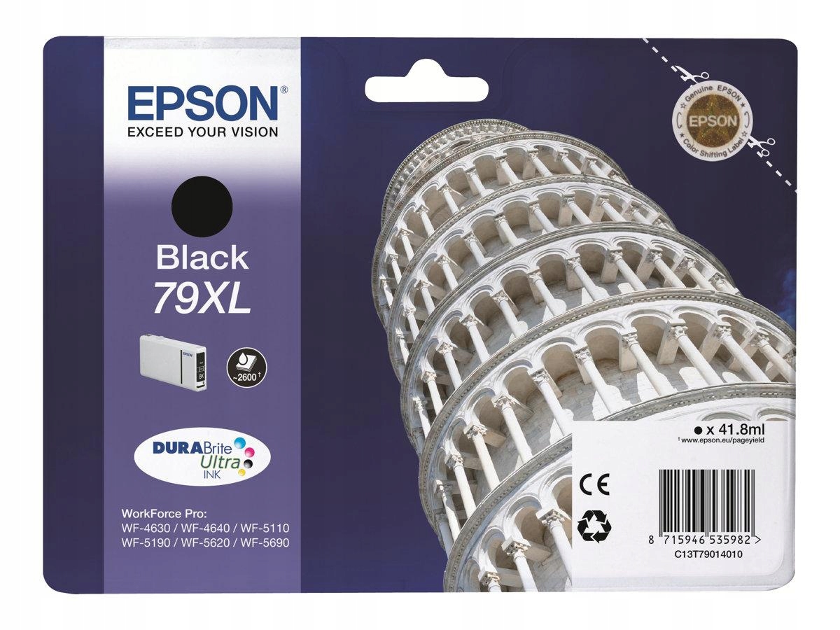 Epson C13T79014010 Epson T7901 black 42 ml WF-5110DW WF-5190DW WF-5620DWF