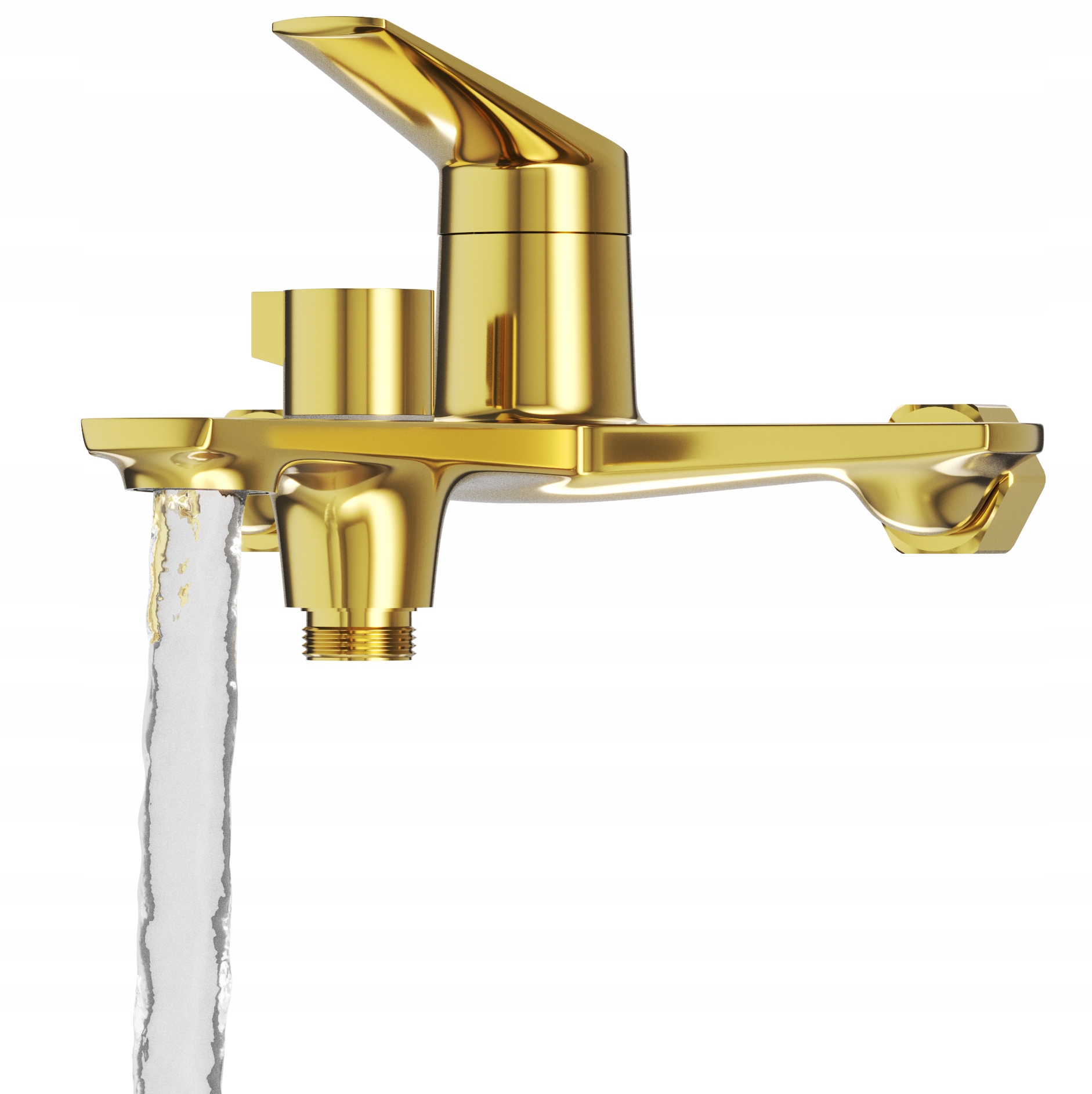 Vaňová A Sprchová Batéria Nave Zlatá, Mosadzný Kúpeľňový Kohútik