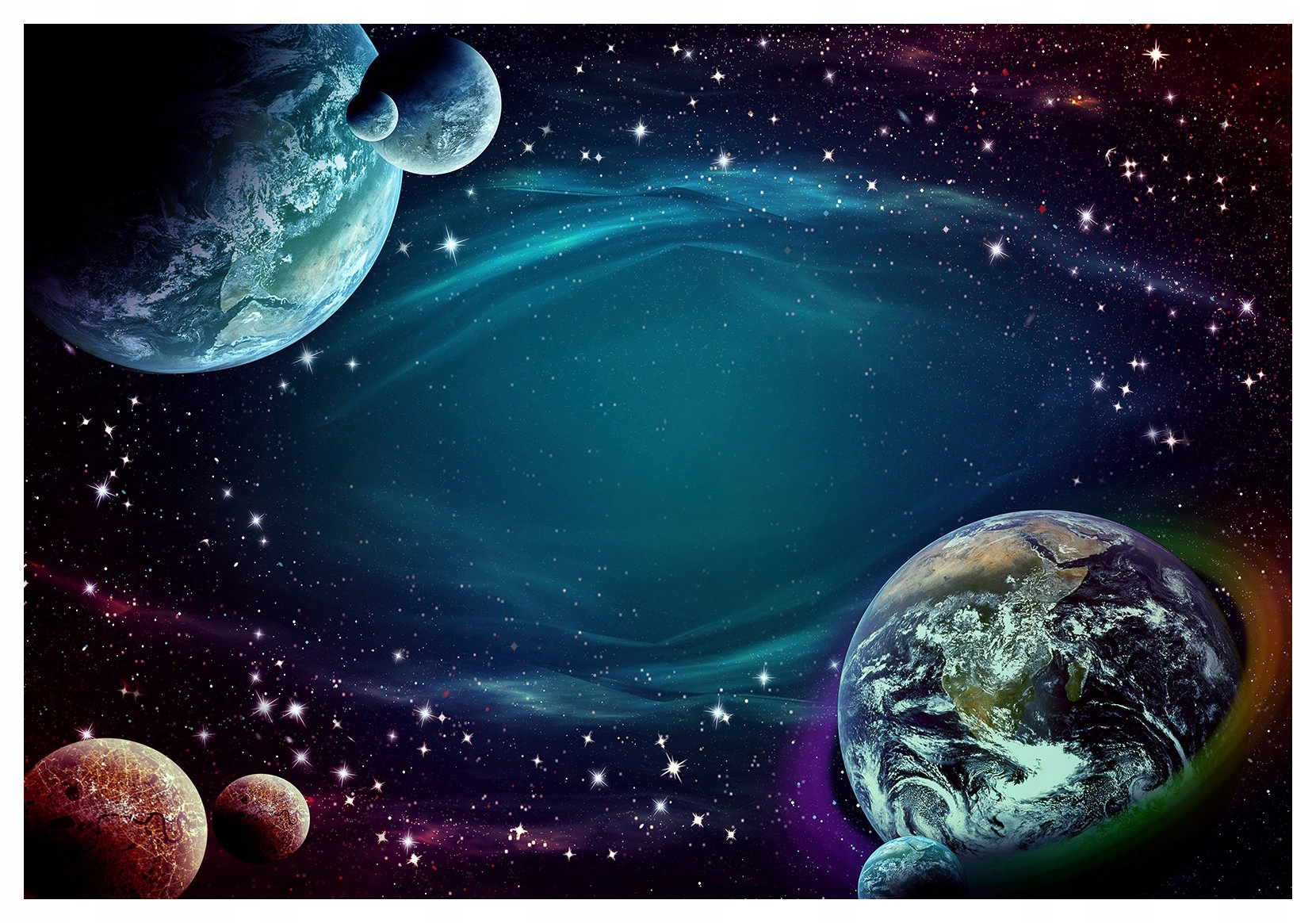 Fototapeta Vesmír Galaxie hvězdy Vesmír planety 254x184 vinyl lepidlo