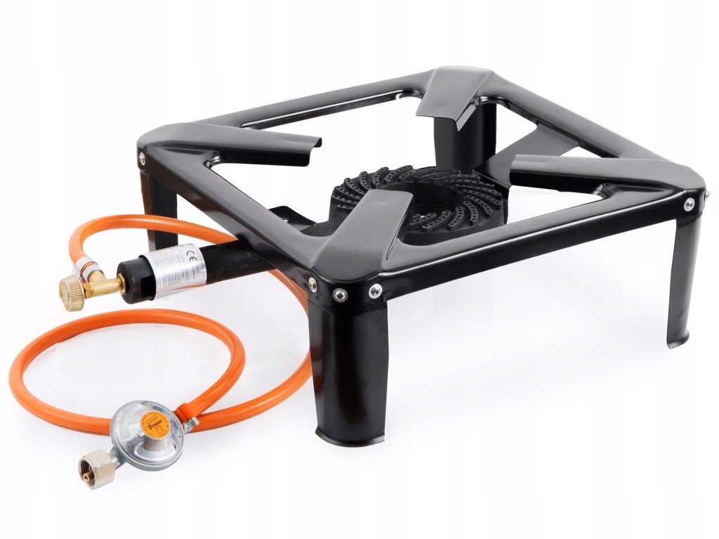 TABORET ŻELIWNY GAZOWY 40x40 + ZESTAW REDUKTOR WĄŻ OPASKI DUŻA MOC LPG Marka inna