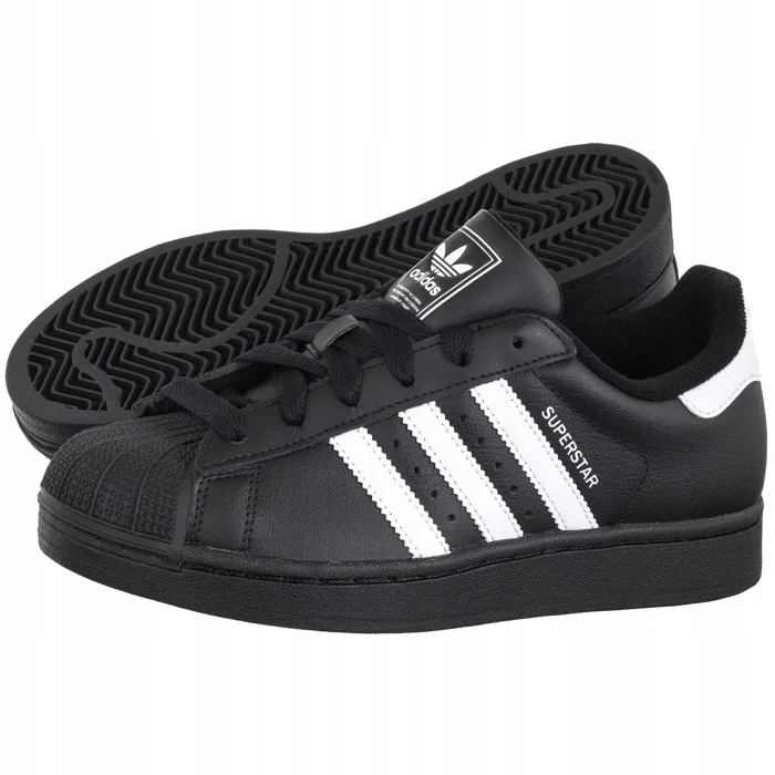 Kožené dámské tenisky adidas Superstar II J JH9977 Černé