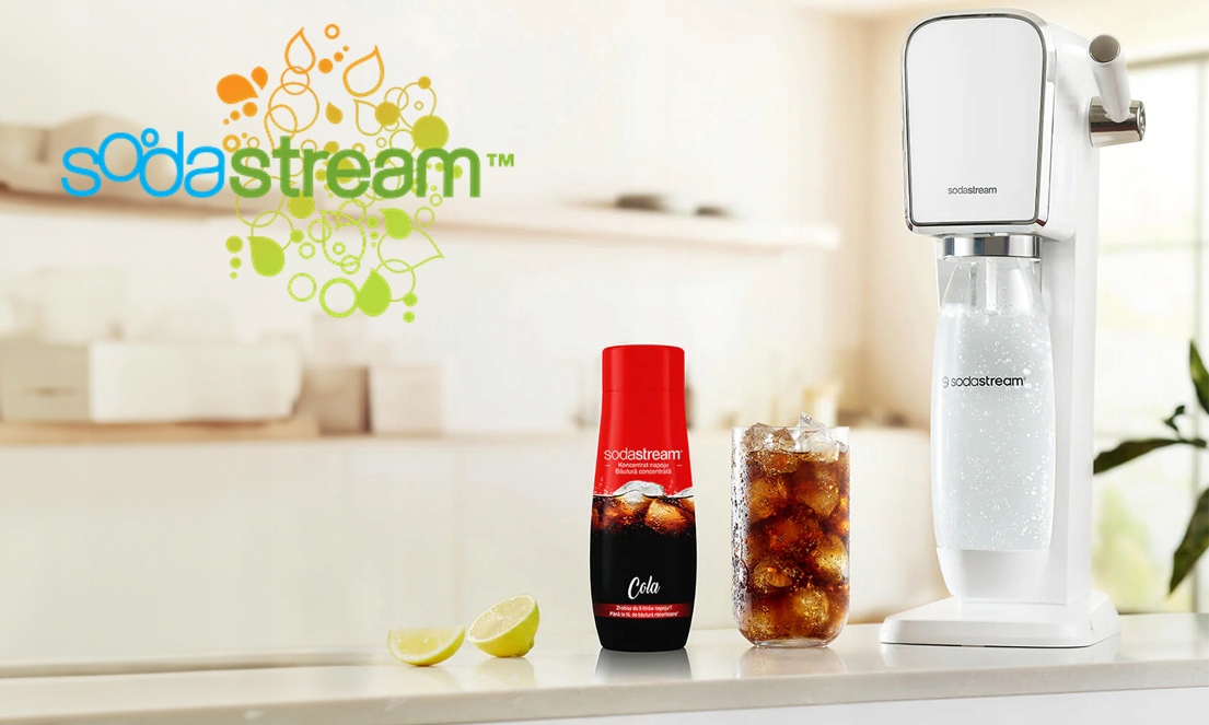4x SYROP SODASTREAM KONCENTRAT COLA CLASSIC DO SATURATORA 9L NAPOJU z 440ml Kolor dominujący czarny