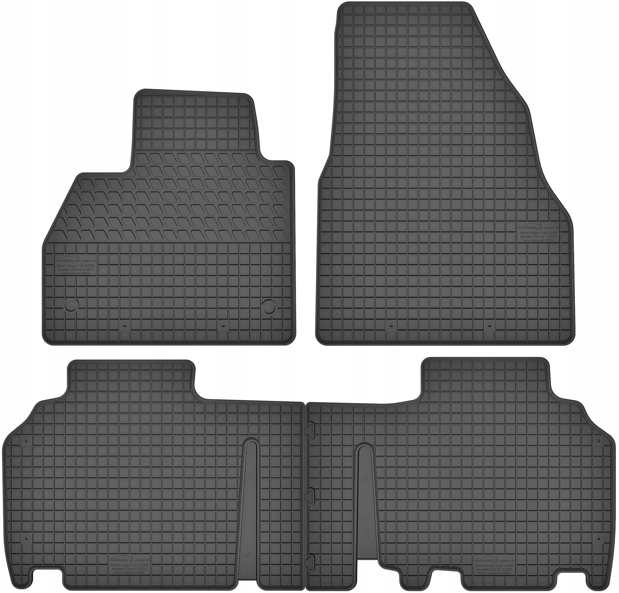 

Mercedes Citan 2012- Dywaniki gumowe