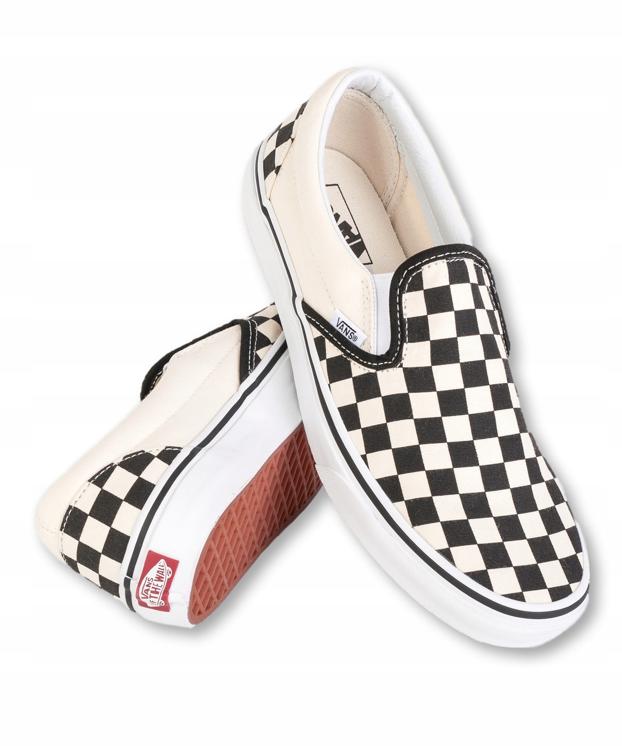 Vans Classic Slip-on Kozačky/tenisky Bez Šněrování S Kostkovaným Vzorem 36,5 U_a