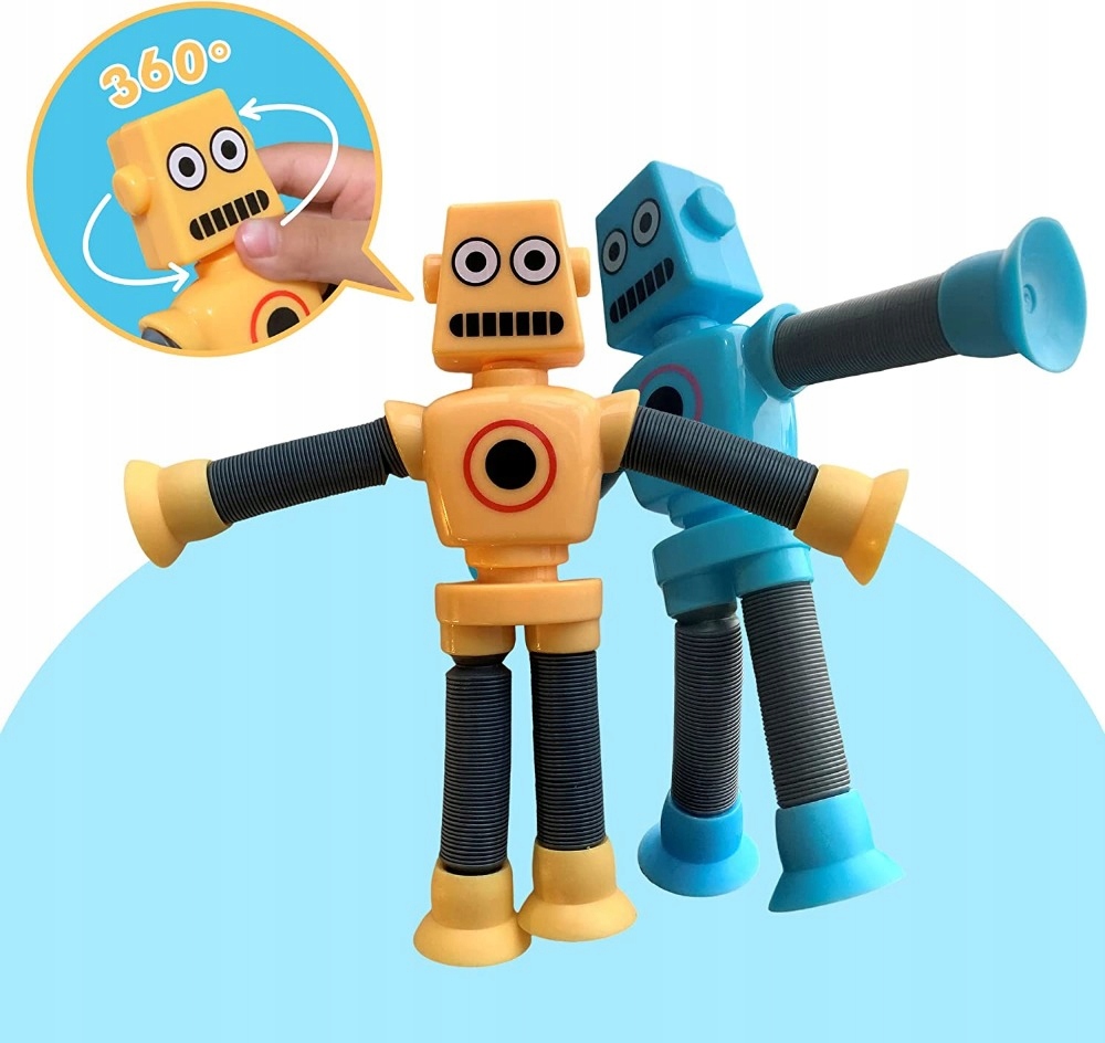 sada ROBOT ROZŤAHOVACIA SENZORICKÁ ANTISTRESOVÁ PRÍSAVKA POP LED Vek dieťaťa od 3 rokov