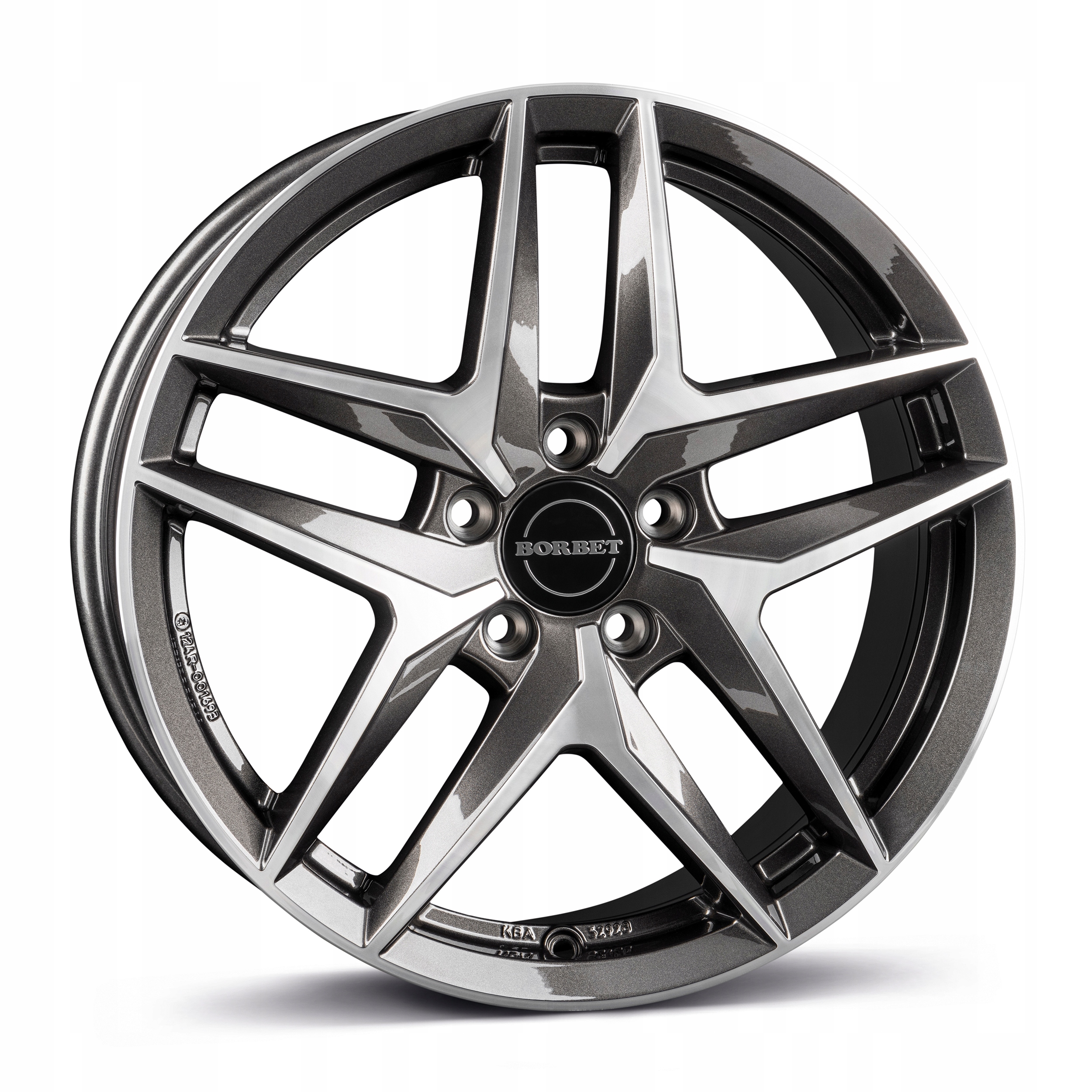 Nové Německé Hliníkové Ráfky Borbet Z 20x8,5 5x112 ET43 66,5 Magp