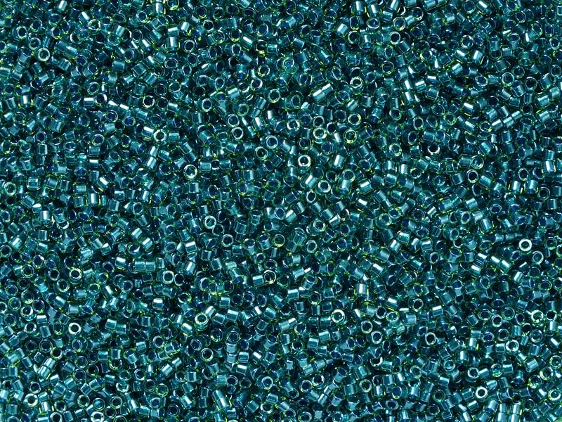 Miyuki Delica DB0919 Spk D Teal Ld Chartreuse-5g