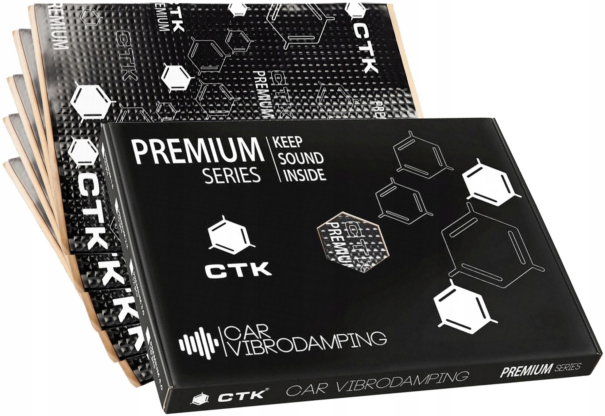 Ctk Premium 1.8 Box Odhlučňovací, Ztlumovací podložka 1,8 mm 16 Ks. 3 m2 Butyl