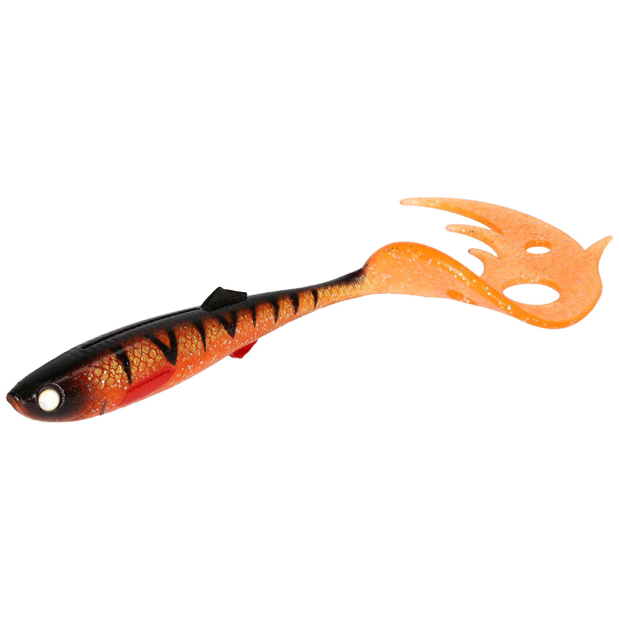 Guma Mikado Sicario Pike Tail 24cm 67g Orange Perch