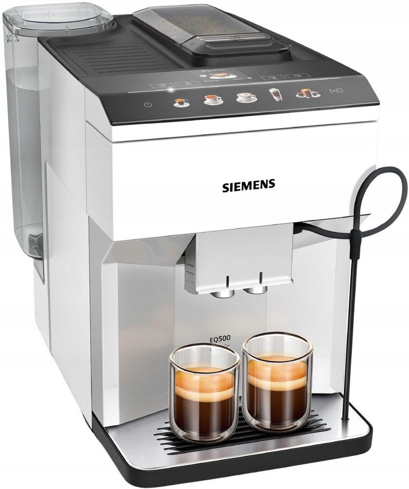 Ekspres ciśnieniowy Siemens EQ.500 TP515R02 Biały 15bar Młynek ceramiczny