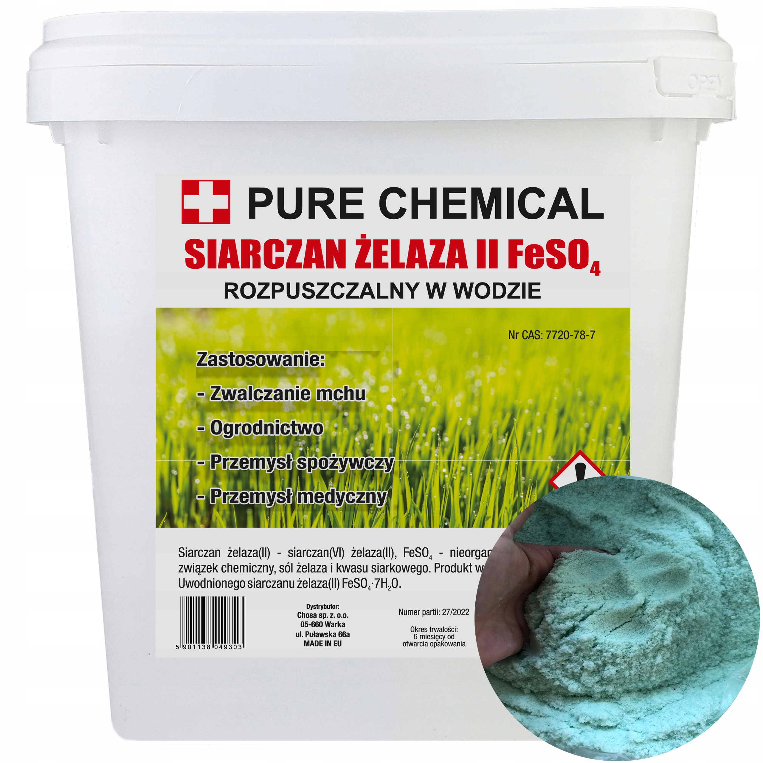

Siarczan Żelaza Nawóz Antymech Na Mech Ślimaki 5kg