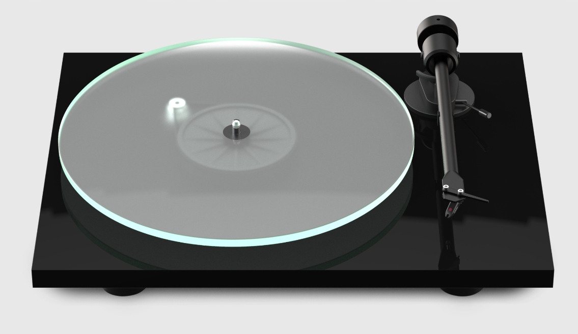 Gramofon Pro-Ject T1 wkładka Ortofon OM5e Przewód Sterowanie manualne