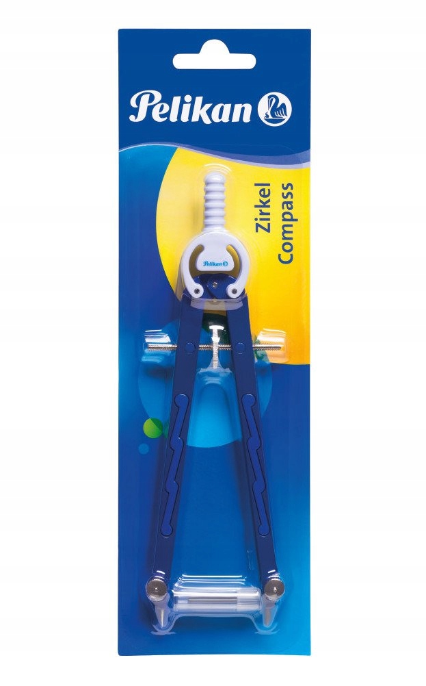 Cyrkiel 2 częściowy metalowy + 2 rysiki PELIKAN Marka Pelikan