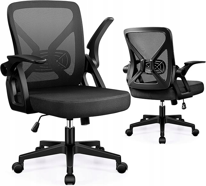 Kancelářské křeslo Ergonomické Síťované Nastavitelné Područky Černá